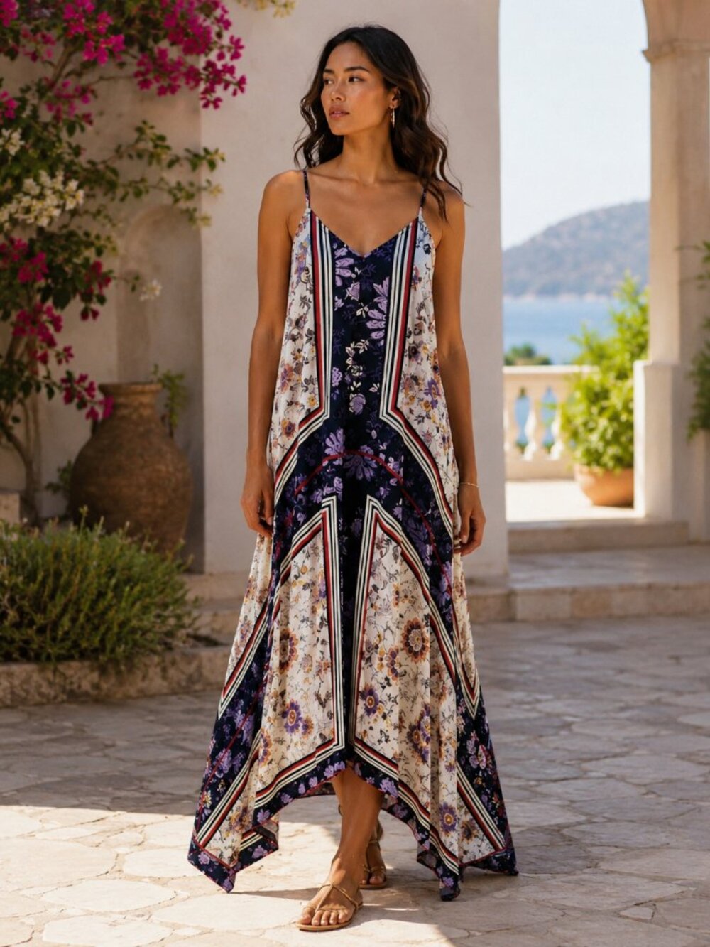 Nanette Lepore Boho Floral Maxi Dress — Size 10